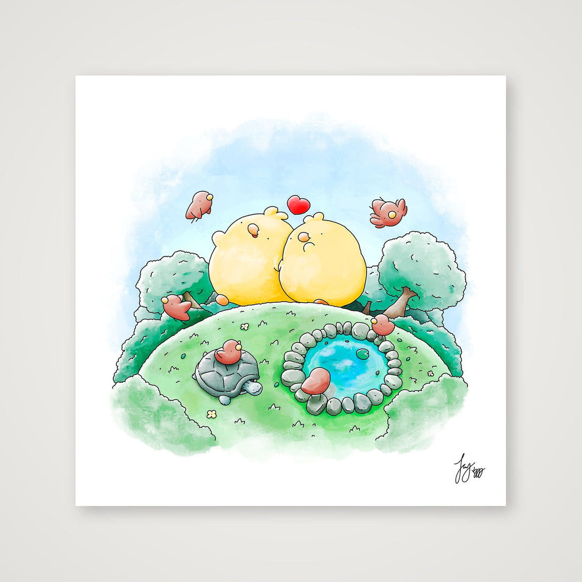 A Little Wander — 30×30cm, 12×12" Print only