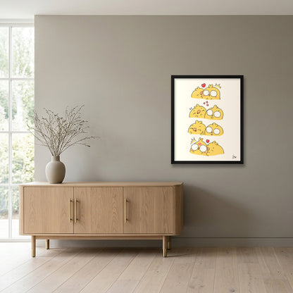 Chu — 40×50cm, 16×20" Black Frame