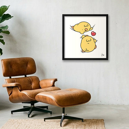 Helping Hand — 40×40cm, 16×16" Black Frame