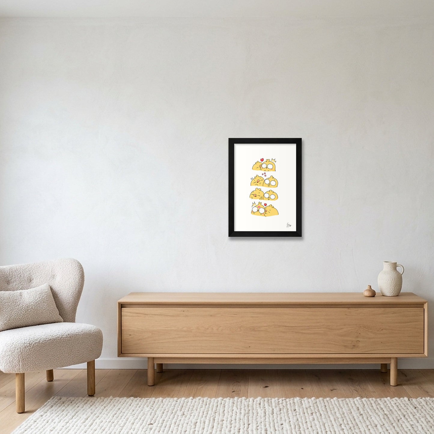 Chu_ — A4 (21×30cm, 8×12") Black Frame