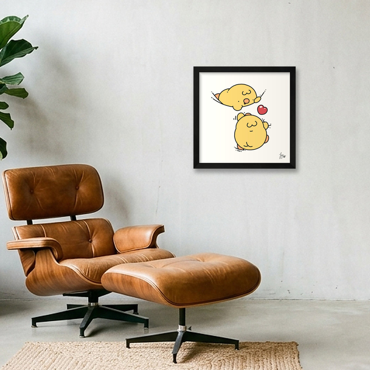 Helping Hand — 30×30cm, 12×12" Black Frame