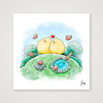 A Little Wander — 40×40cm, 16×16" Print only