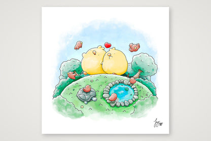 A Little Wander — 50×50cm, 20×20" Print only