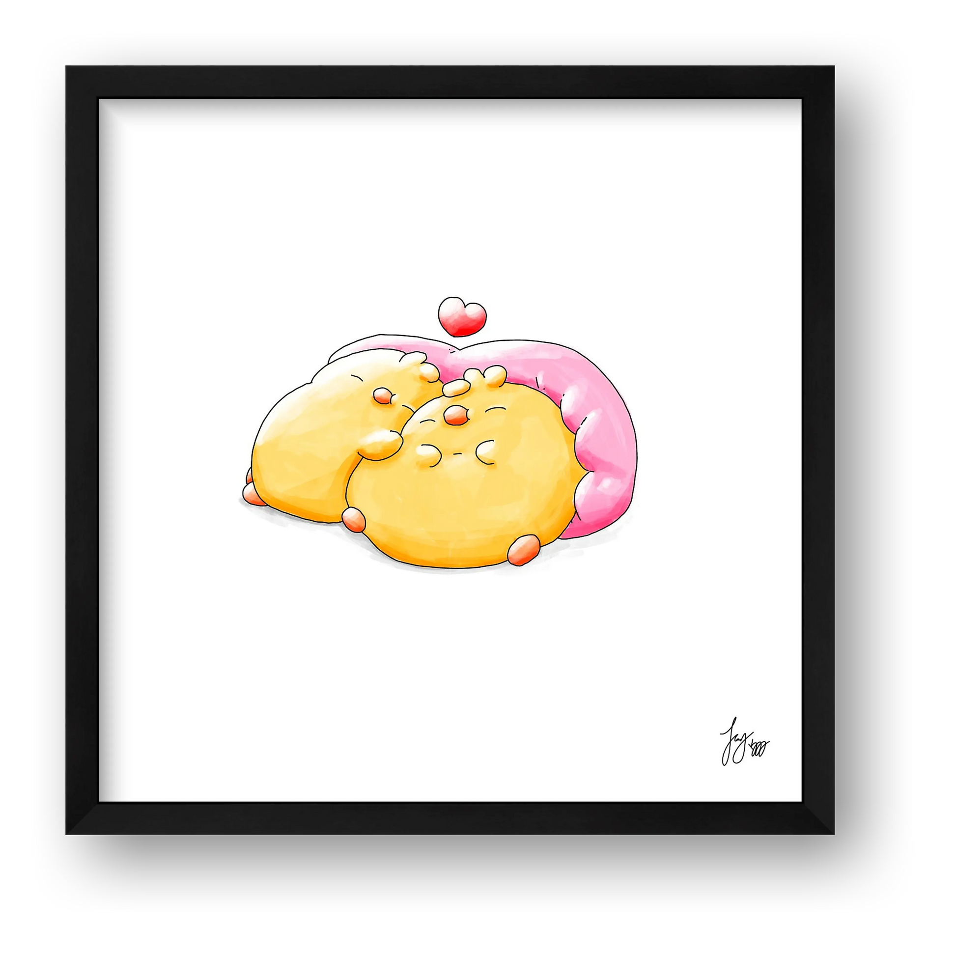 After Breakfast Nap — framed