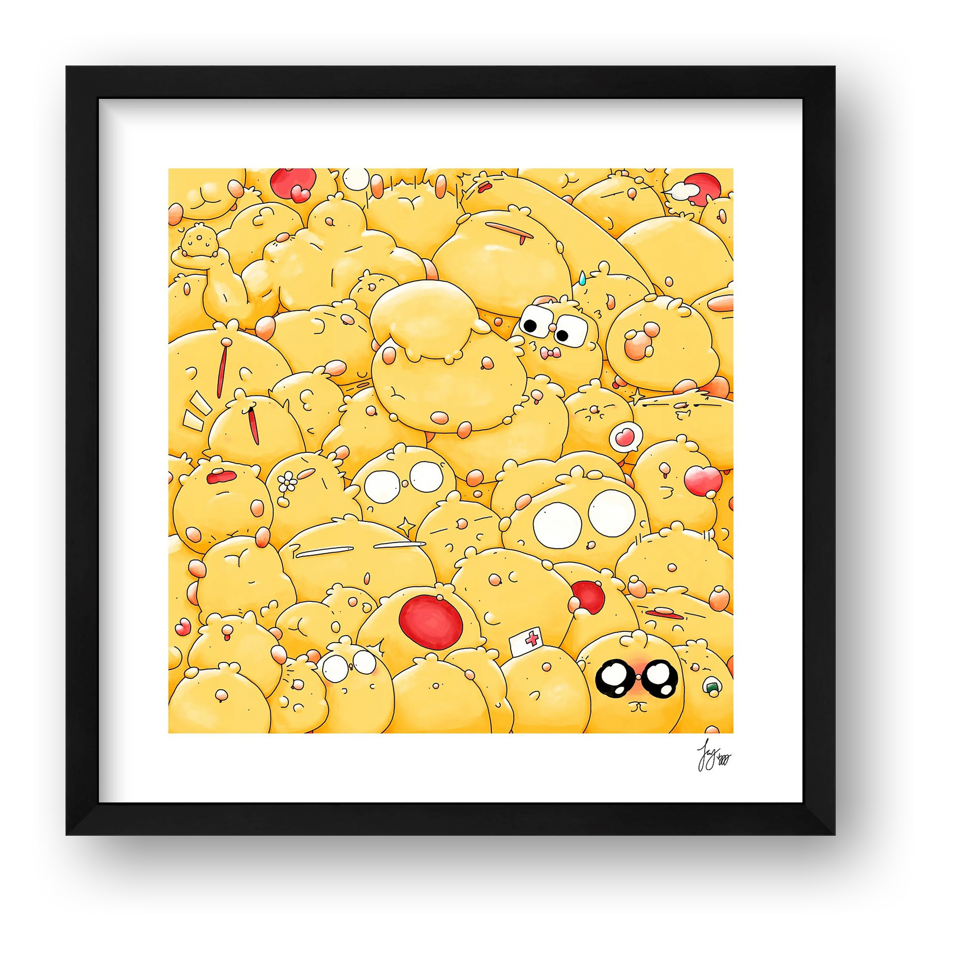 A Reasonable Number of Birbs — framed