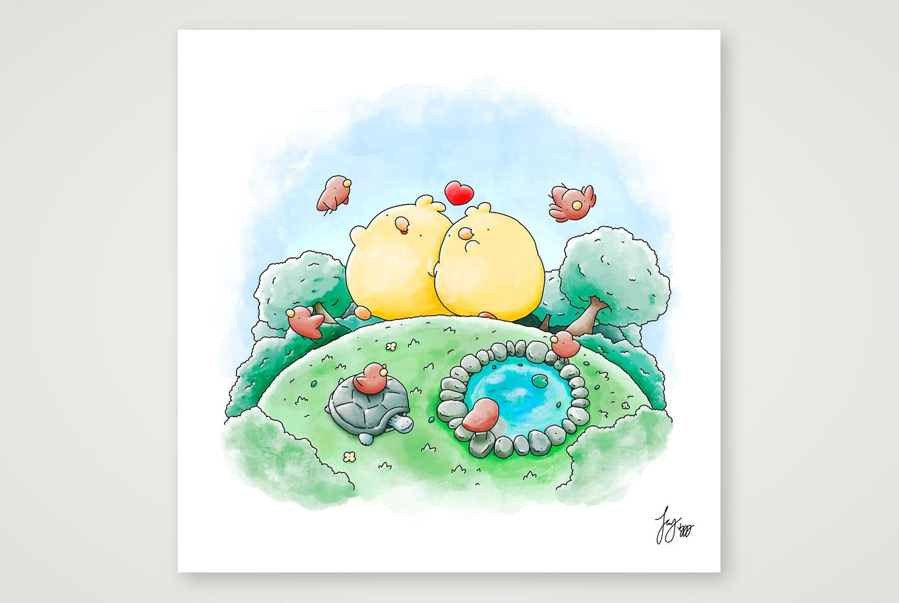A Little Wander — 40×40cm, 16×16" Print only