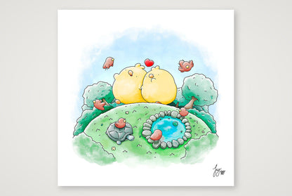 A Little Wander — 40×40cm, 16×16" Print only