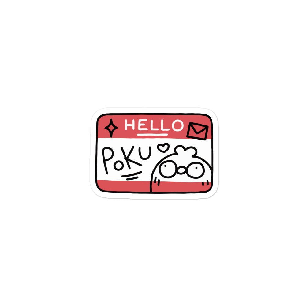 Poku Name Tag Sticker