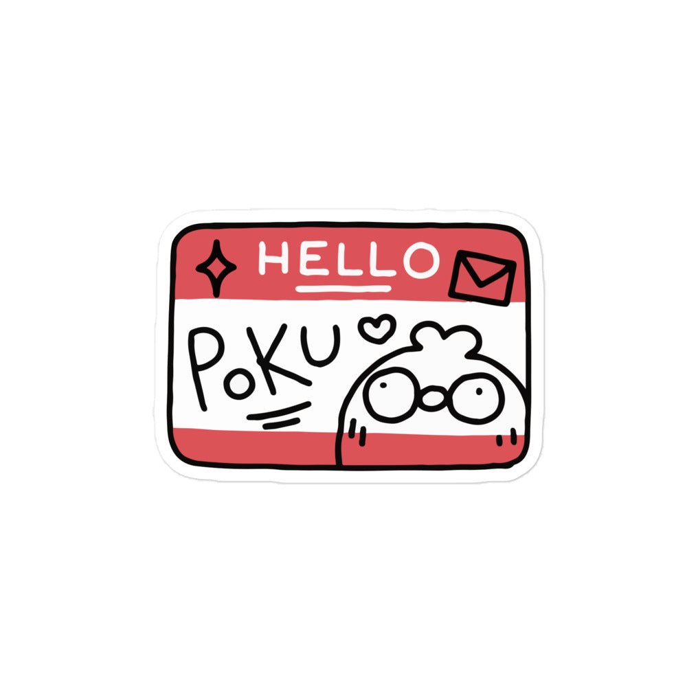 Poku Name Tag Sticker