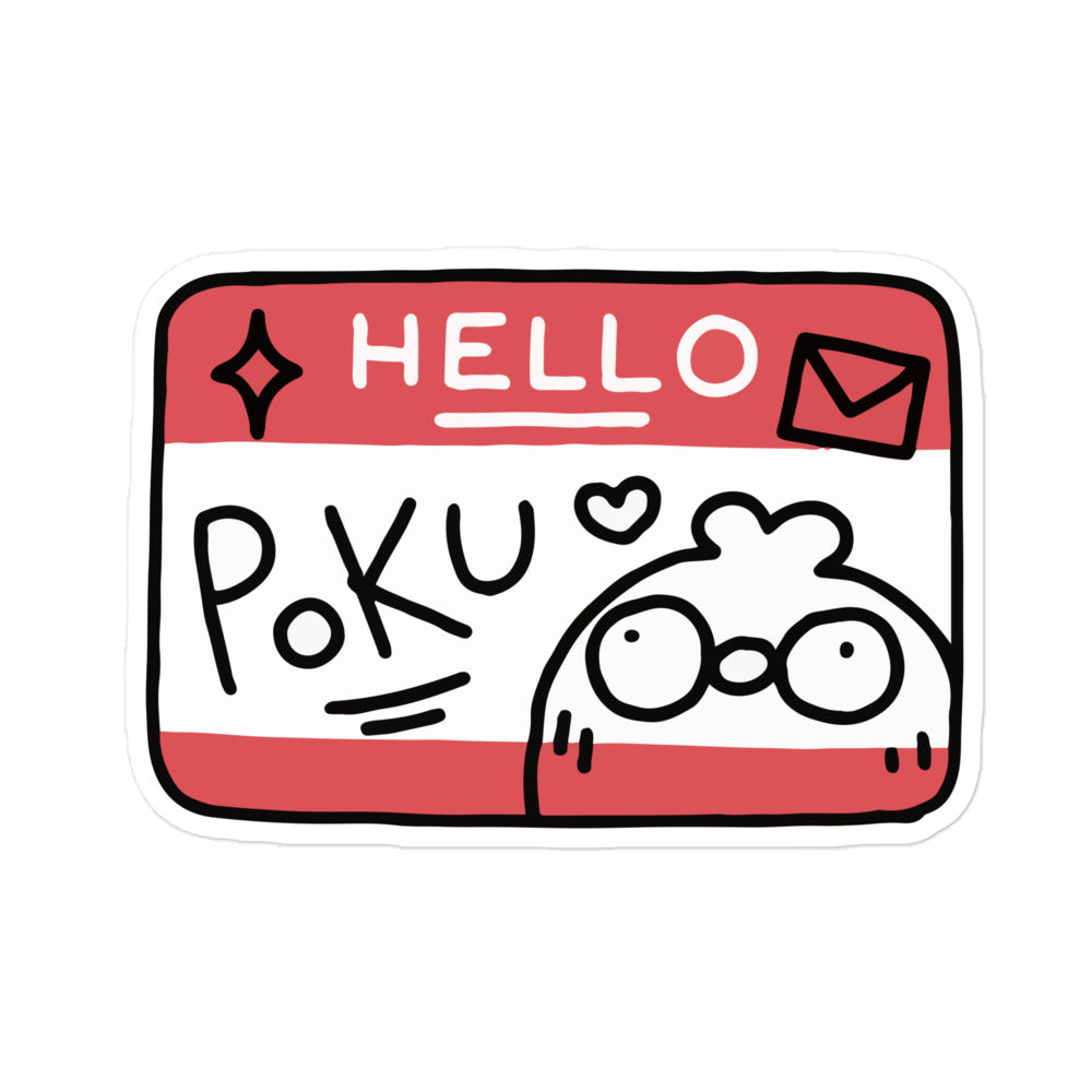 Poku Name Tag Sticker